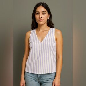 Buru Striped Sleeveless Top
